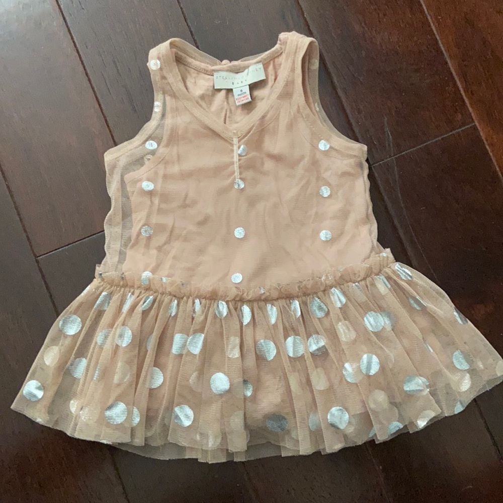 Blush Stella McCartney Baby Lined Baby Dress (3-9 Months)